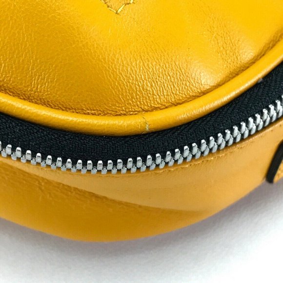 AUTHENTIC A.TESTONI Backpack-Bag yellow Leather - Picture 7 of 8